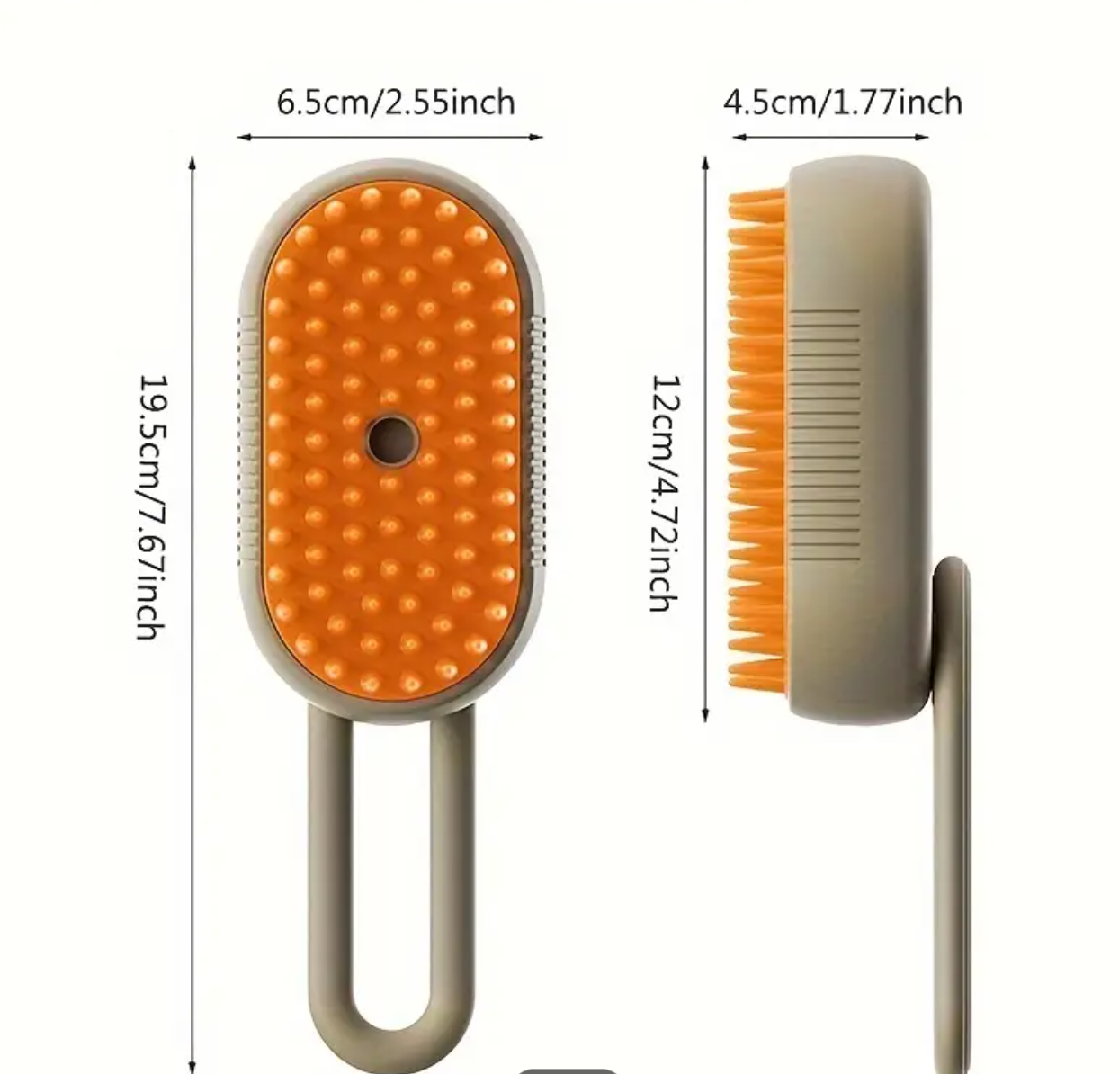 FluffyFresh CloudCare Grooming Brush – 3-in-1 Steam & Massage Comb for Cats & Dogs
